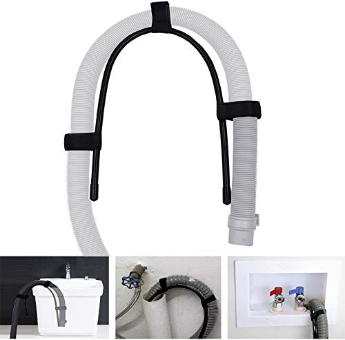AUXPhome Adjustable Shape Drain Hose Guide Assembly/Flexible Laundry Tub Washing Machine Drain Hose Clip Hose Holder - No Hose
