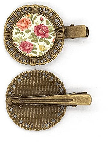 Antike Rose Aquarellpflanze Blume Haarnadel Haarschmuck Brosche Haarklammer Barrette
