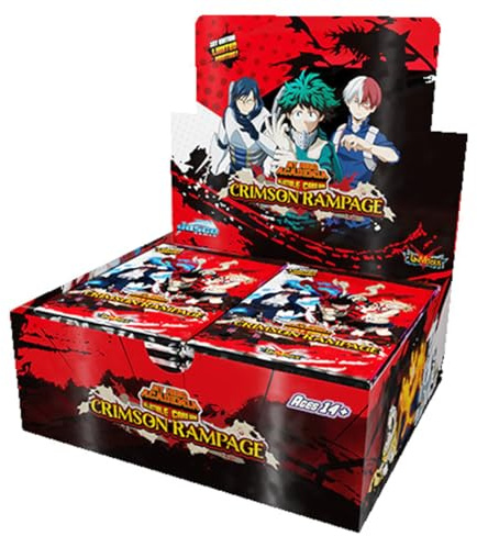 My Hero Academia Collectible Card Game Series 2 Unlimited Crimson Rampage Booster Display | 240-card 24-Pack Booster Display | Ages 14+ | 2 Players | Avg. Playtime 20-30 Minutes | Made by Jasco Games