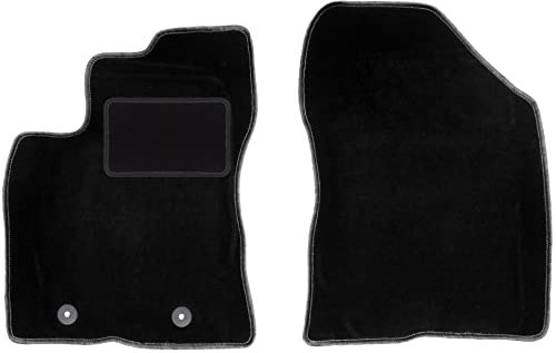 Wielganizator Automatte – Passend für Toyota Avensis III T27 Kombi, Limousine, Liftback 2009-2013 – Velours – Autozubehör - Praktische Fußmatte Auto – 2-teilig - schwarz