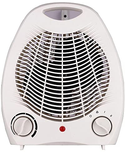 PRO ELEC PELL0331 2kW Upright Free Standing Electric Fan Heater, 2 Settings