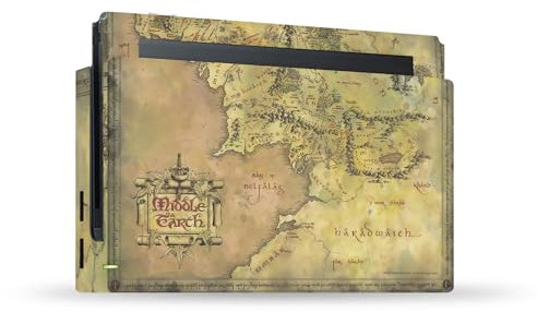 Head Case Designs Offizielle The Lord of The Rings The Fellowship of The Ring Karte Der Mittelerde Grafik Kunst Vinyl Haut Gaming Aufkleber Abziehbild kompatibel mit Nintendo Switch Console & Dock