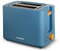 SCHNEIDER Fjord Line Toaster mit 870 Watt, 2-Schlitz-Toaster mit variabler Bräunungssteuerung in 6 Stufen, Auftau-, Aufwärm- und Stop-Funktion, ausziehbare Krümelschublade, petrol blau
