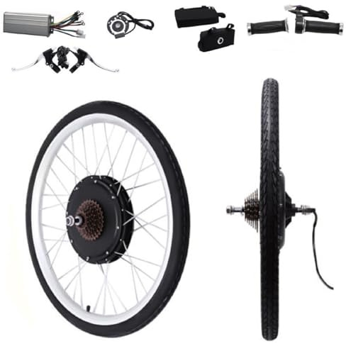 Dekltus E-Bike Umbausatz 26 Zoll E-Bike Conversion Kit,36V 800W LCD Hinterrad/Vorderrad Umbausatz Kit Elektrofahrrad Umbausatz mit LED-Display Controller Conversion Motor Kit