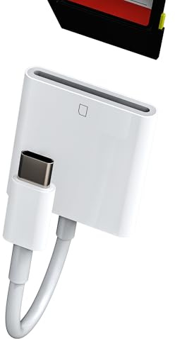 Adapter SD-Kartenleser für iPhone 15 SD Card Reader iPad Memory Kamera Speicher Digitalkamera Datenübertragung Kabel für Apple MacBook Android Externes Handy tp-BH