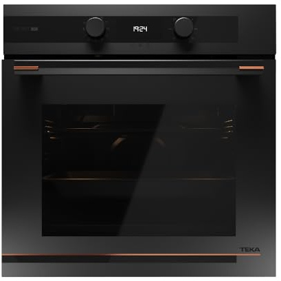 TEKA HLB 84-G1 BM - Horno Multifunción 70 L, 9 Funciones de Cocinado, Sistema de Limpieza Hydroclean Pro, Diseño Infinity G, Función SurroundTemp, Sistema Soft Close, 2 Cristales, Color Negro Mate