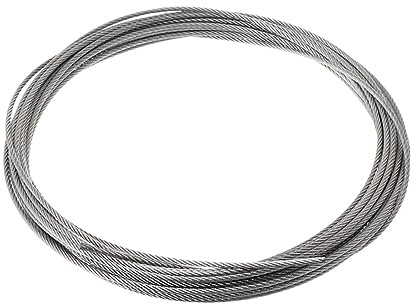 OZXJW Stainless Steel Wire Rope Cable For Deck Railing Handrail Safety System Indoor Or Outdoor Use Corrosion-resistant(1.2mm)