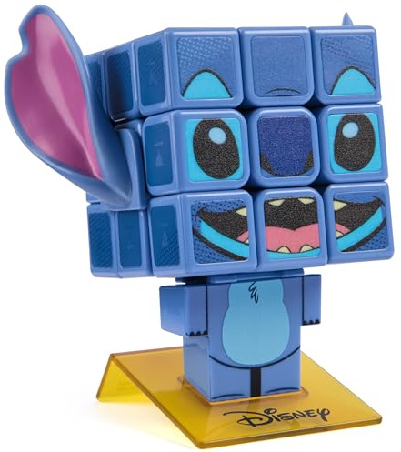 Rubik’s Cube, Stitch Cuber, Disney Collectible & Desk Décor, Problem-Solving Brain Teaser, Color-Matching Disney Puzzle, Fidget Toy, Sensory Puzzle for Adults, Teens, Kids, for Ages 8 & Up