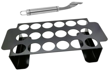 Milisten Accesorios De Cocina para Barbacoa Parrilla De Negro Herramienta para Descorazonar Pimientos Asador De Alitas De Pollo para Parrillas Al Aire