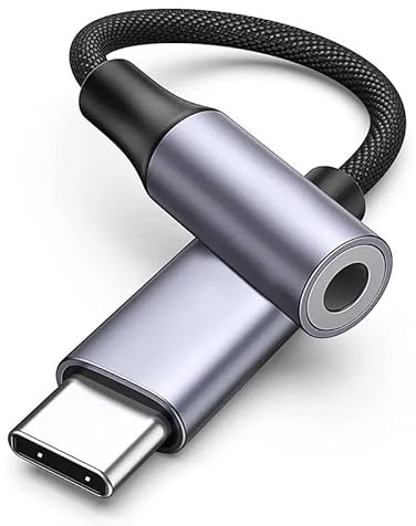 Adaptateur USB Type C vers prise jack 3,5 mm, adaptateur audio numérique pour écouteurs avec prise auxiliaire, adaptateur d'écouteurs USB C vers auxiliaire pour Samsung Galaxy Pixel, iPad Pro, HUAWEI