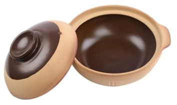 UKCOCO Cazuela De Cerámica Alta Resistencia Al Calor Antiquemaduras Olla Para Guisos y Sopas Caseras Retención Uniforme Del Calor Para Cocina Diaria