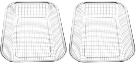 2 Stück Spülmaschinen Besteckkorb aus Edelstahl für Besteck | Utensilienorganizer für Küchenbesteck, Aufbewahren und Trocknen, Silber, Modern