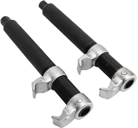 KIMISS Set di Attrezzi per Compressori per Molle Macpherson per Impieghi Gravosi per Auto - Set di Compressori per Molle Elicoidali 2 Pezzi Universale 23 Mm a 280 Mm - Strumenti di Sospensione