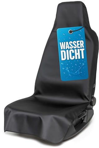 Walser Autositzbezug Protector, 1 Autositzschoner für Vordersitz, 100% Wasser- & schmutzabweisender Sitzschoner Auto, Werkstatt Sitzbezüge Auto, Autositzbezüge 1 Stück, Auto Sitzbezug schwarz