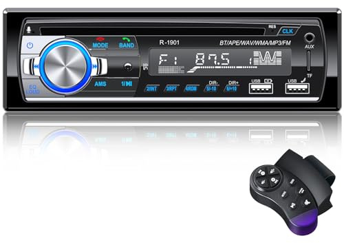RDS Autoradio Bluetooth, CENXINY Poste Radio Voiture Bluetooth, FM Autoradio1 DIN,2USB,Charge 2.1A, Aux-in,Micro SD Soutien iOS, Android