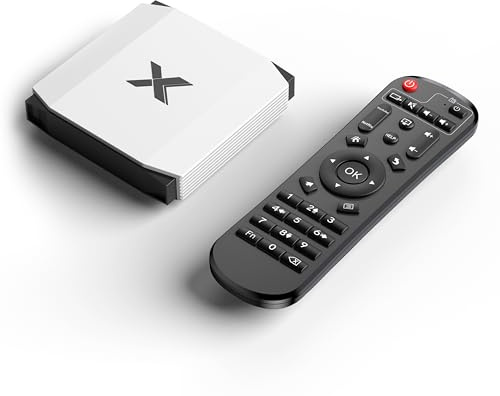 Android TV Box 4GB RAM 32GB ROM, 4 Quad-Core, Android TV Box OS with HEVC MAIN10 H.265 Encoding, Dual-Band WiFi 6, Bluetooth, TF Card Expansion - Media Player