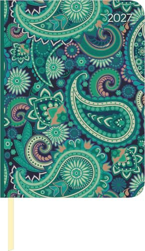 Daily Journal Paisley 2027: Buchkalender A6 (10,7x15,2) cm - Tagesplaner mit Leseband, To-Do-Liste, Notizbereich & Monatsübersicht, für Beruf, Schule & Alltag | Buchkalender A6 (10,7x15,2) cm - Tagesplaner mit Leseband, To-Do-Liste, Notizbereich & Monatsübersicht, für Beruf & Alltag