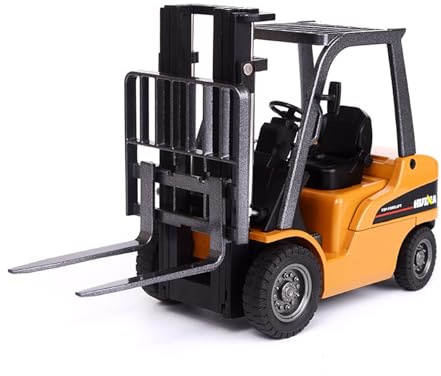 LXGLYLOU Metallo Scala Replica 1/50 Per Carrelli Elevatori Modello Di Auto Metallo Sollevamento Magazzino Impilabili Souvenir Hobby Veicoli Giochi Set