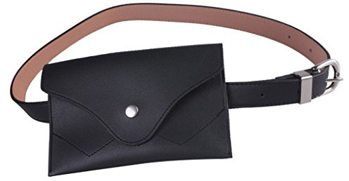 Sharplace Sac Mini Bande Taille Sacoche Ceinture Pochette Porte Monnaie Unisexe Voyage Camping - Noir, comme décrit