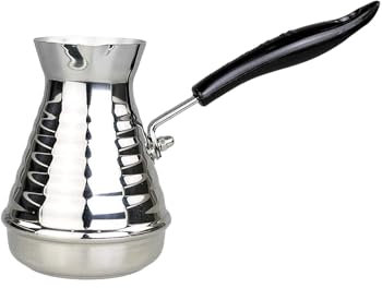 GMMH Türkische Kaffeekocher Mokkakanne (1150 ml), Espressokocher Cezve Dzhesva, Kaffee Mokka Briki Kaffeekanne aus 1 mm dickem Edelstahl