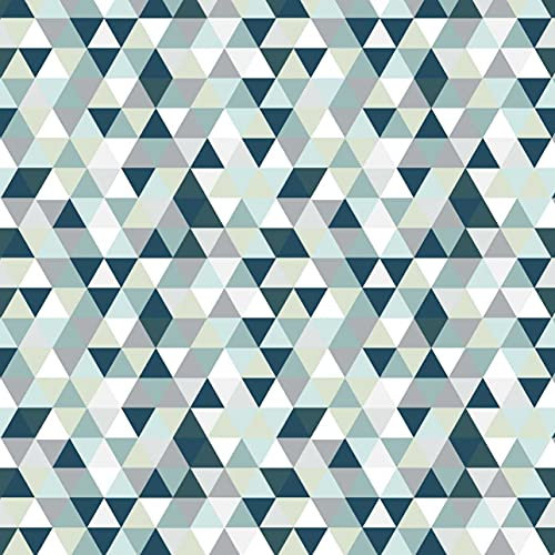 100x160cm Dreiecke Pyramide 100% Baumwolle Baumwollstoff Kinder Meterware Handwerken Nähen Stoff (Dreiecke Pastell, 100x160cm (11,99€/m))
