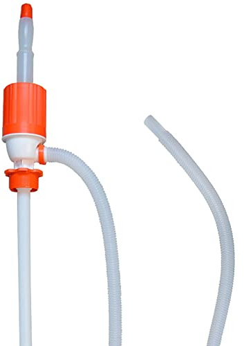 ABACUS® Fasspumpe säurefest | Dieselpumpe | Benzinpumpe | Säurebeständige Handpumpe | Ideal für Benzin, Motoröl, Wasser, Säuren, Laugen & Diesel | 18,5L/Minute | Umfüllpumpe, Siphonpumpe, Absaugpumpe