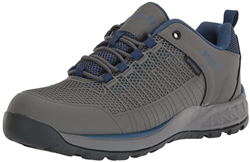 Propét Mens Vestrio Hiking Shoe,Grey/Blue,13 XX-Wide US