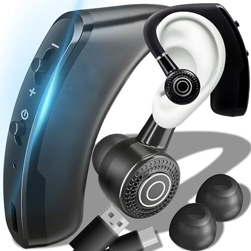 Retoo Auriculares Bluetooth con micrófono, auriculares in-ear, auriculares inalámbricos Bluetooth 4.1, manos libres en el oído, compatible con sistema operativo, Android, ultraligero inalámbrico