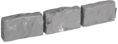 EasyFlex Bordure paysagère sans creusement avec Pointes d'ancrage, 6,9 cm de Haut, Bordure de Jardin décorative Aspect Pierre, kit de 18,4 m, Gris Ardoise