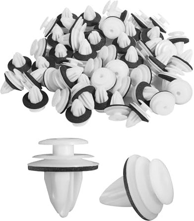 Flaconi 50Pcs Rivetti in Plastica per Auto,Clips Auto,Rivetti Plastica Auto,Clip di Fissaggio per Auto,Clip Fissaggio Auto,Clip Rivetti con Protezione della Rondella,Rivetti in Plastica per Auto