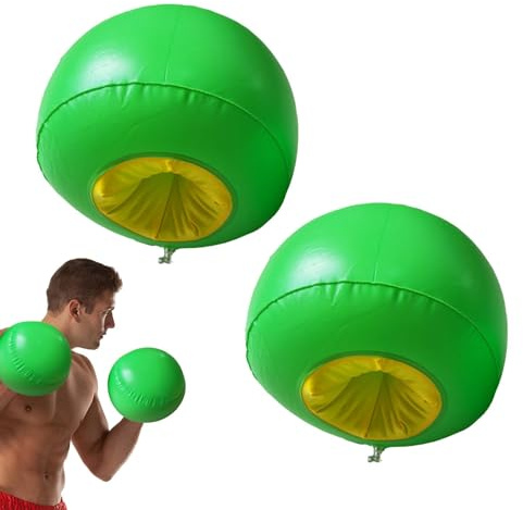 Blow-Up-Boxhandschuhe, Air-Boxhandschuhe, Kinder-Boxhandschuhe, aufblasbare Boxhandschuhe, aufblasbare Boxhandschuhe, PVC-Box-Spielhandschuhe, interaktive Jugend-Boxhandschuhe, 1 Paar Box-Spielhandsch
