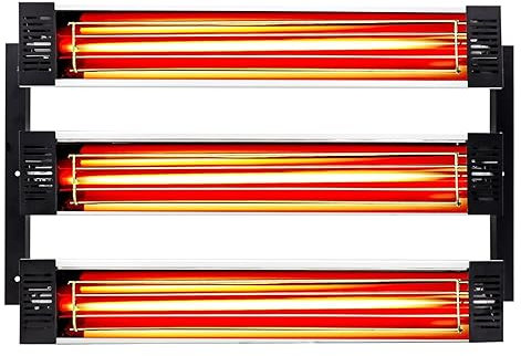 Lámpara de curado de pintura Lámpara De Calor Infrarroja De Onda Corta, Lámpara De Curado De Pintura Infrarroja De 3000W, Secador For Hornear, Cabina De Pintura, Luz De Calefacción Infrarroja, Pintura