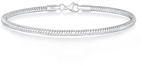 Charm Bracelet for Women 925 Sterling Silver Charm Snake Chain Bracelets Jewelry Gift for Her