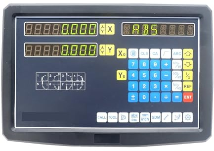 Milling Lathe Machine 2 Axis Digital Readout Two Axes DRO Display TTL EIA-422 Input Digital Read Out for Lathe Drill Machine