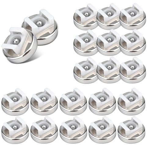 20 Stück Magnetische Kabelbinder, 20 mm Magnetische Kabelorganisatorclips für 11kg, Mehrzweck-Magnetkabelhalter, weißer Kabelhalter zur Kabelorganisation