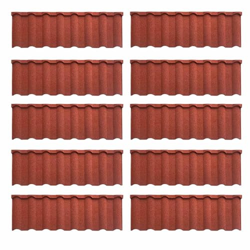 Metal Roofing Shingles - Corrugated Galvanized Steel Panels for Chicken Coop, Gazebo, Mobile Homes, Pergola, Garage, Shed