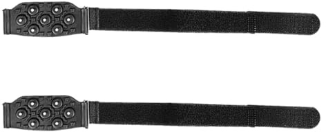 Hemobllo 1 Paar Steigeisen mit 7 Zähnen rutschfeste Eiskrallen aus Flexiblem Material Verstellbare Bergsteiger Schuhspikes für Stiefel Turn und Freizeitschuhe im Winter