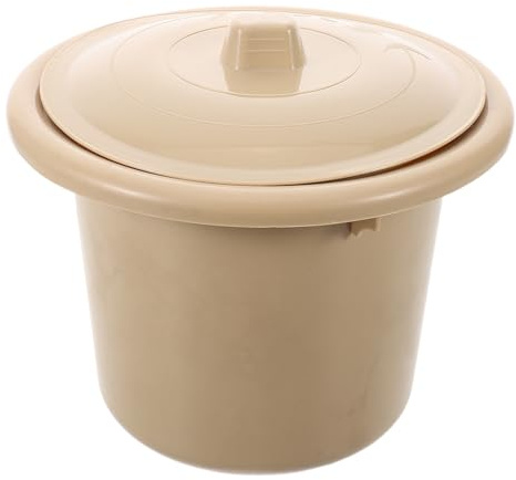 Abaodam Pot de Nuit en Plastique Épais pour Adultes avec Couvercle, Pot Urinoir D'urgence Portable, Lavabo Hygiénique 1 Litre, Urinoir Féminin Pratique pour Domicile et Soins Médicaux
