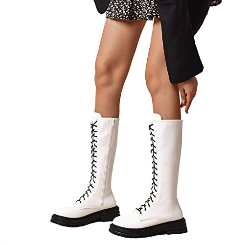 Zapatos medievales para mujer, botines con cordones, informales, vintage, antideslizantes, botas retro, cómodas, elegantes, con cordones, botas de motociclismo, botas de vaquero, botas con cordones