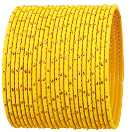 Touchstone Colorful Bangle Collection Indian Bollywood Exclusive Golden Glaze Designer Schmuck Special Große Größe Armreif Armbänder Set mit 24 Stück für Damen