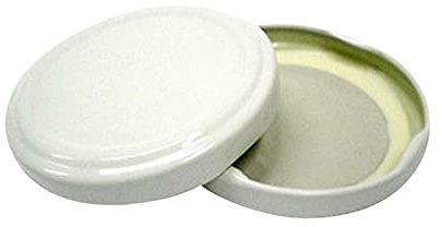 TAPPI VASI VASETTI VETRO CAPSULE BIANCO 500PZ 53 MM IDONEE BOLLITURA PRIMA SCELTA