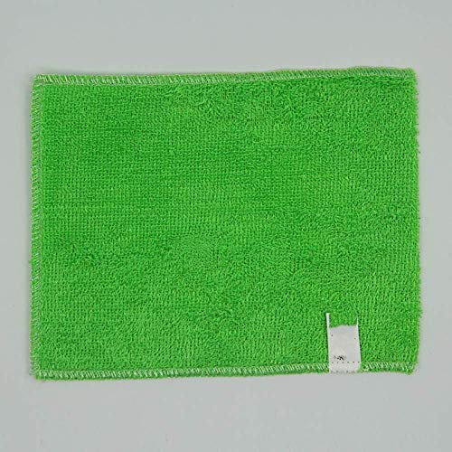 WaiMin 10 PC Fibre De Bambou Microfibre Inaltérable Résistant À l'huile Essuyage Chiffon Blanc Serviette De Cuisine Magique Nettoyage Chiffons Plat Chiffon (Color : Green18x23cm)