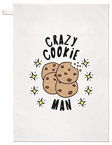 Verrückte Cookie Mann Stars Geschirrtuch Spüllappen
