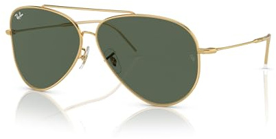 Ray-Ban Aviator Reverse RBR0101S-001/VR-62 - Damen/Herren Sonnenbrille - Gold