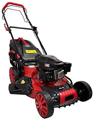 Senci LMA20S22 170cc 508mm Self Propelled Petrol Lawnmower, Red, Black