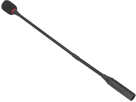 Topiky Schwanenhalsmikrofon, 17,7 Zoll Konferenzmikrofon, Aluminiumgehäuse, Rauschunterdrückung, Plug in Mikrofon mit Betriebsanzeige und Schlauch für Besprechungsräume