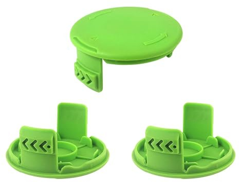 Eyoloty Coperchio per bobina G24LT adatto per tagliaerba Greenworks 24V G24LT G24LT28 G24LT30MK2 serie G24LT30M, copertura bobina di ricambio (3 tappi per bobine)