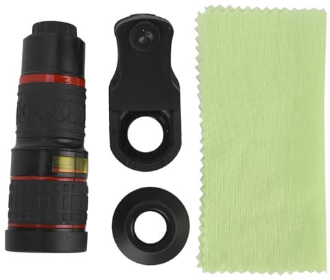 Lente teleobjetivo 20X Ocular óptico HD y Lente Objetivo Cámara portátil con Accesorio de Clip para teléfono Lente de cámara teleobjetivo con Zoom 20X para teléfonos Inteligentes