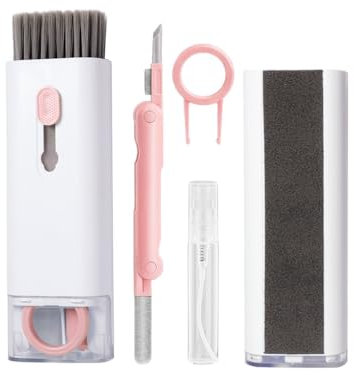 Hitopin Kit de Nettoyage de Clavier avec Brosse, Kit de Nettoyage électronique 7 en 1, Kit de Nettoyage Clavier Ordinateur, Kit Nettoyage Clavier, pour Adapté aux écouteurs, Ordinateur Portable