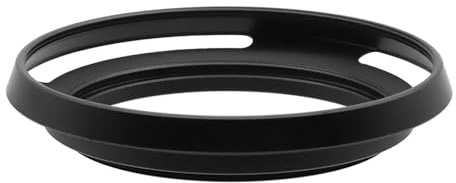 LingoFoto 58mm Hollow Lens Hood 58mm Screw in Curved Vented Lens Hood 58mm Metal Lens Hood for 58mm Lens Hood Wide(Black)